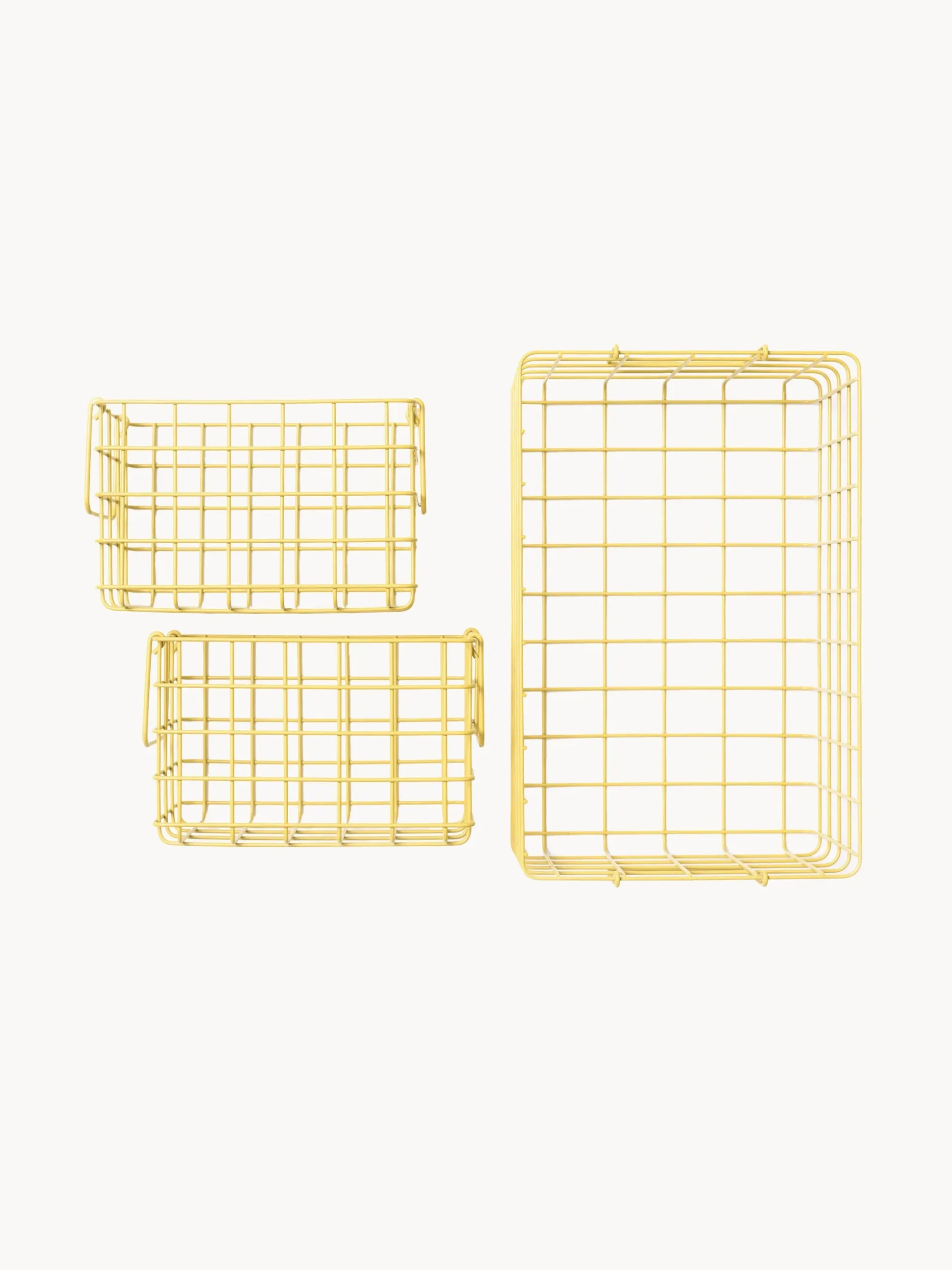Set di 3 cestini in metallo The Baskets
