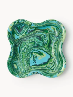 Set di 2 ciotole decorative in marmo tecnico Elara