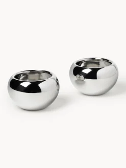 Set di 2 ciotole in metallo Polaris