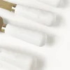 Set di 4 coltelli da formaggio con manico in marmo Agata