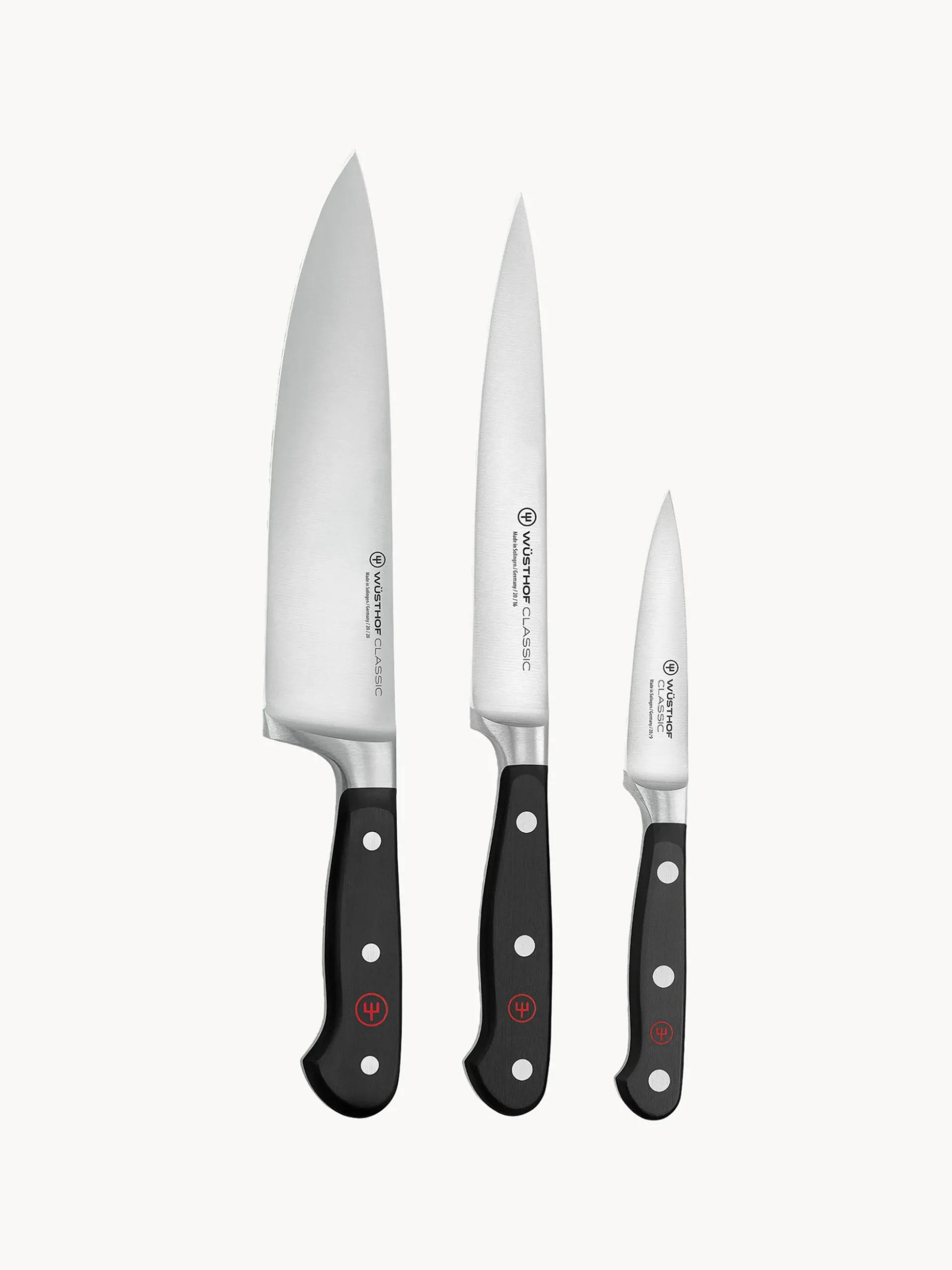 Set di 3 coltelli in acciaio inossidabile Classic