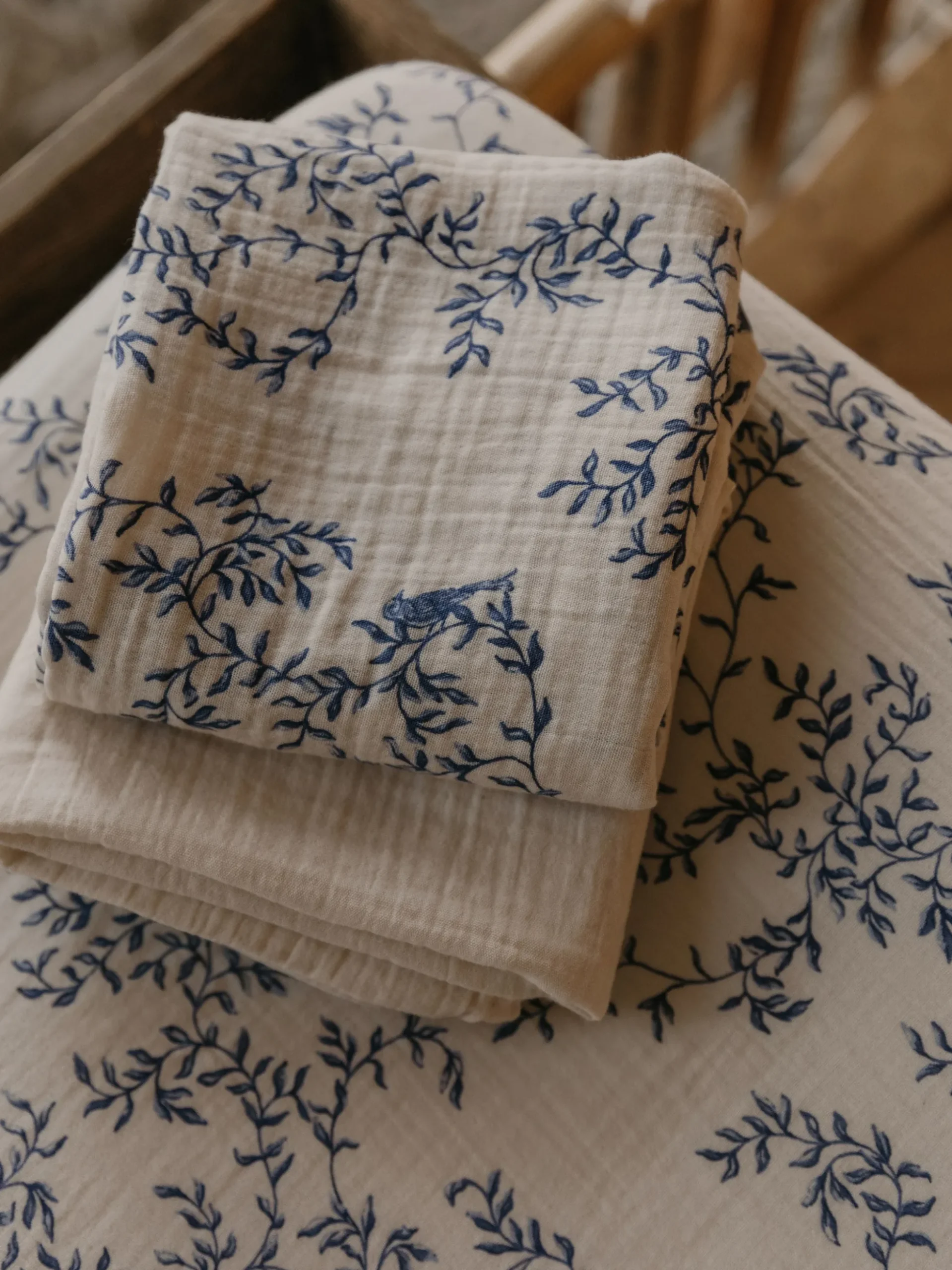 Set di 2 coperte in mussola di cotone Jardim