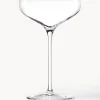 Set di 6 coppe champagne in cristallo Swing