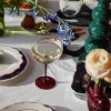 Set di 2 coppe champagne in cristallo I Love You