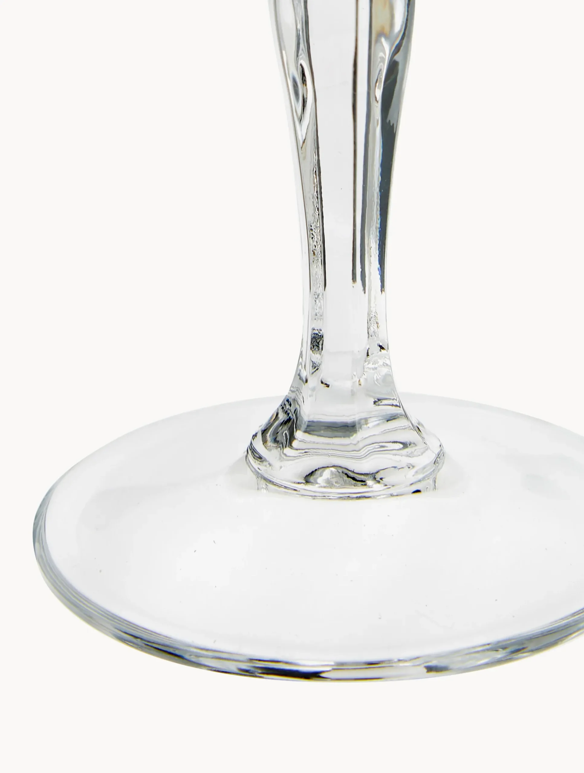 Set di 6 coppe da champagne in cristallo con motivo in rilievo Opera