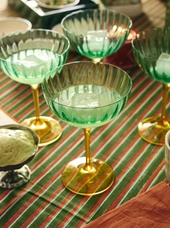 Set di 2 coppe da champagne Jazzy Arancia