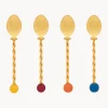 Set di 4 cucchiaini in acciaio inossidabile Torchon