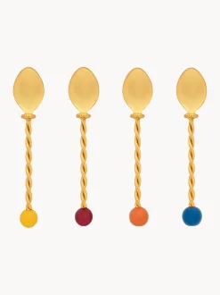 Set di 4 cucchiaini in acciaio inossidabile Torchon