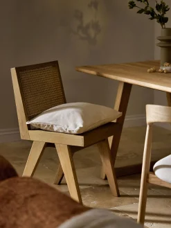 Set di 2 cuscini sedia in lino Sissi