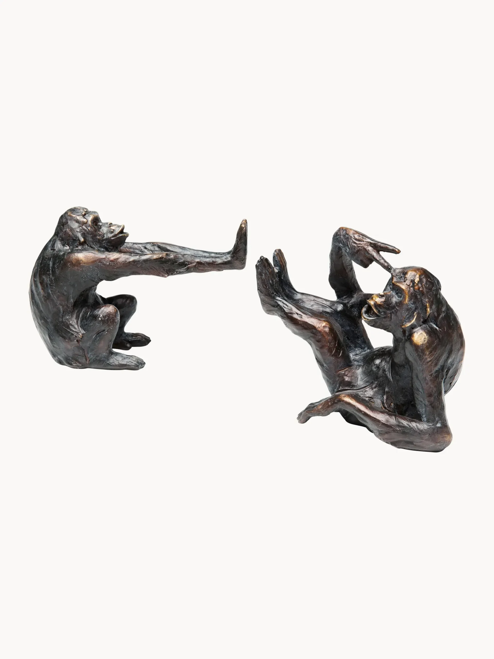 Set di 2 fermalibri fatti a mano Monkey Kare