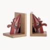 Set di 2 fermalibri per bambini Santos
