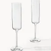 Set di 4 flute da champagne in cristallo Xavia