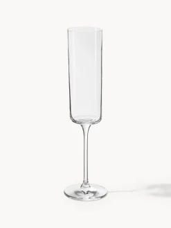 Set di 4 flute da champagne in cristallo Xavia