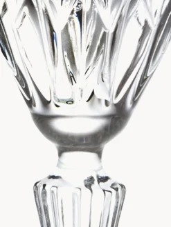 Set di 6 flute da champagne in cristallo con motivo in rilievo Adagio