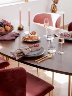 Set di 6 flute da champagne in cristallo a forma di cono Power