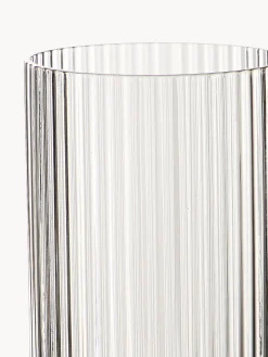 Set di 2 flute da champagne in vetro soffiato Ripple
