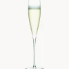 Set di 2 flute da champagne in vetro soffiato Savoy