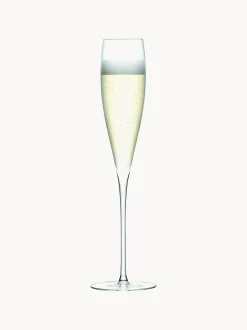 Set di 2 flute da champagne in vetro soffiato Savoy