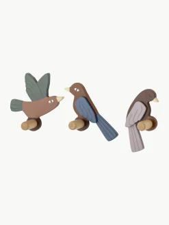 Set di 3 ganci da parete in legno Lewi
