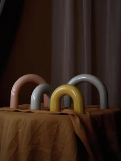Set di 2 oggetti decorativi in gres Kia
