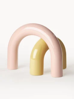 Set di 2 oggetti decorativi in gres Kia
