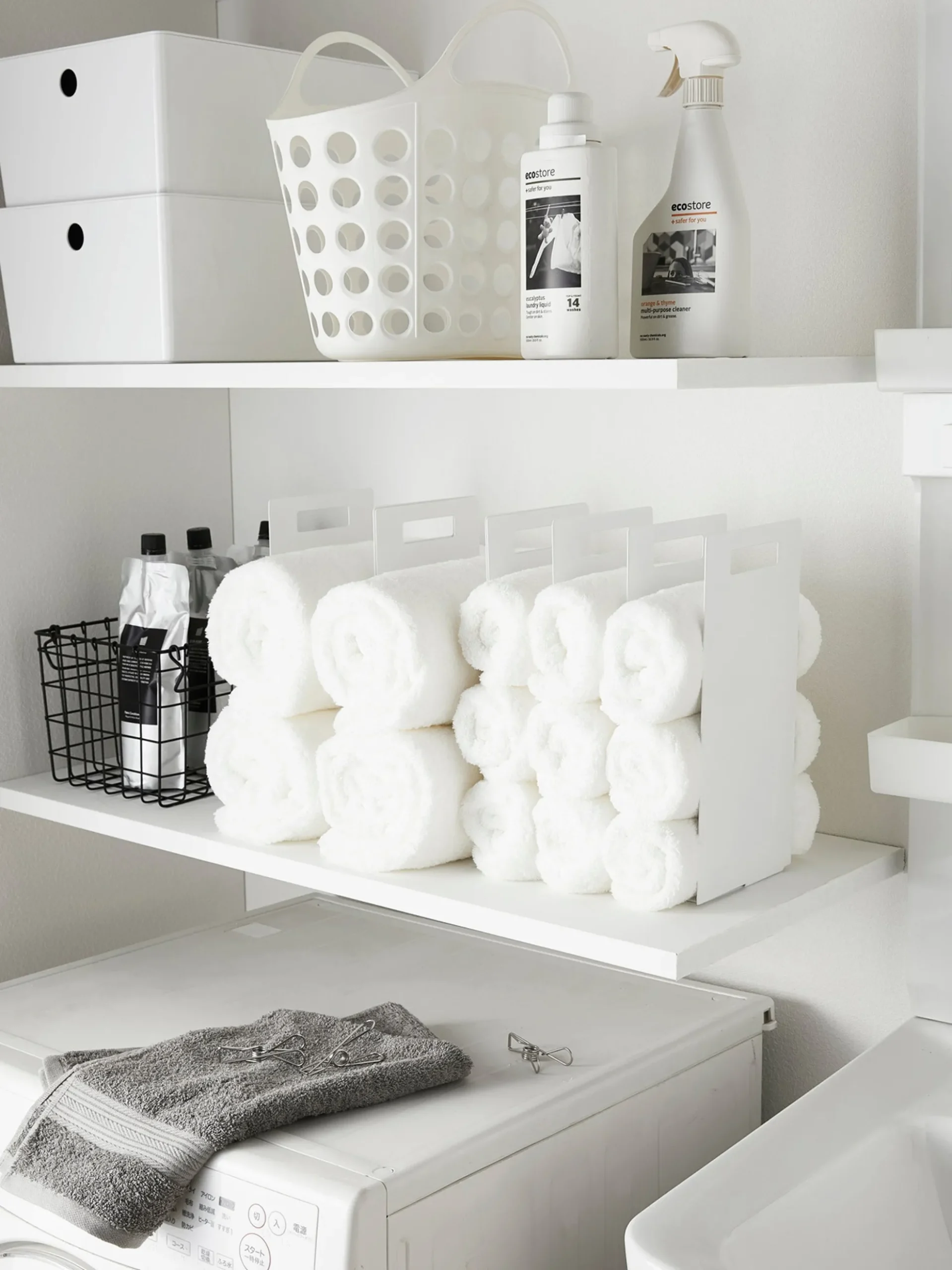 Set di 2 organizer per asciugamani Tower