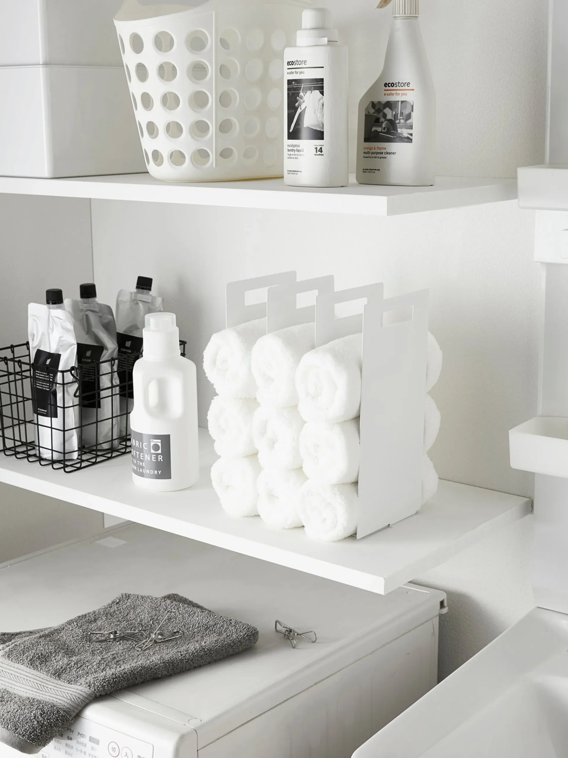 Set di 2 organizer per asciugamani Tower