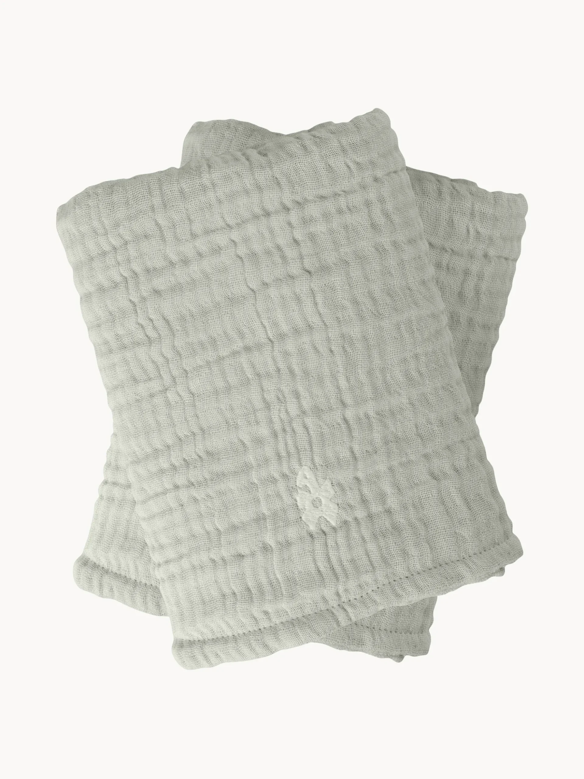 Set di 2 panni in mussola di cotone organico Rose