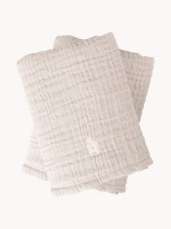 Set di 2 panni in mussola di cotone organico Rose