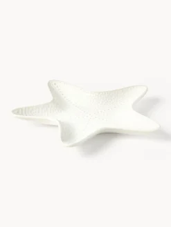 Set di 2 piatti a forma di stella marina in porcellana Andrina