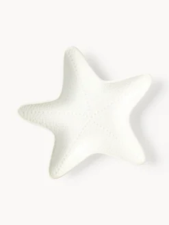 Set di 2 piatti a forma di stella marina in porcellana Andrina