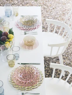 Set di 4 piatti da colazione con motivo in rilievo Jellies