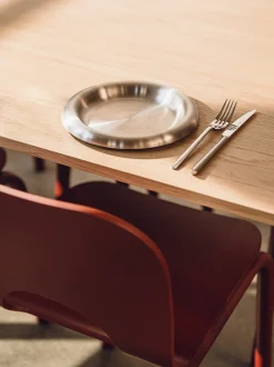 Set di 2 piatti da colazione in acciaio inox Roto