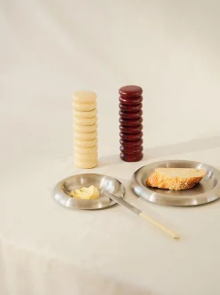 Set di 2 piatti da colazione in acciaio inox Roto