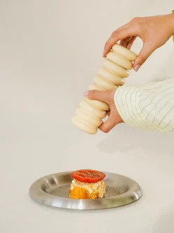 Set di 2 piatti da colazione in acciaio inox Roto