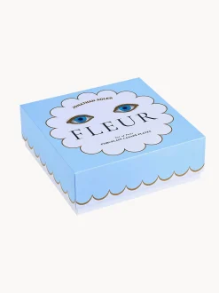 Set di 4 piatti da torta in porcellana Fleur