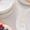Set di 4 piatti piani Flamboyant