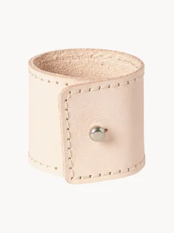 Set di 4 portatovaglioli in pelle Blush