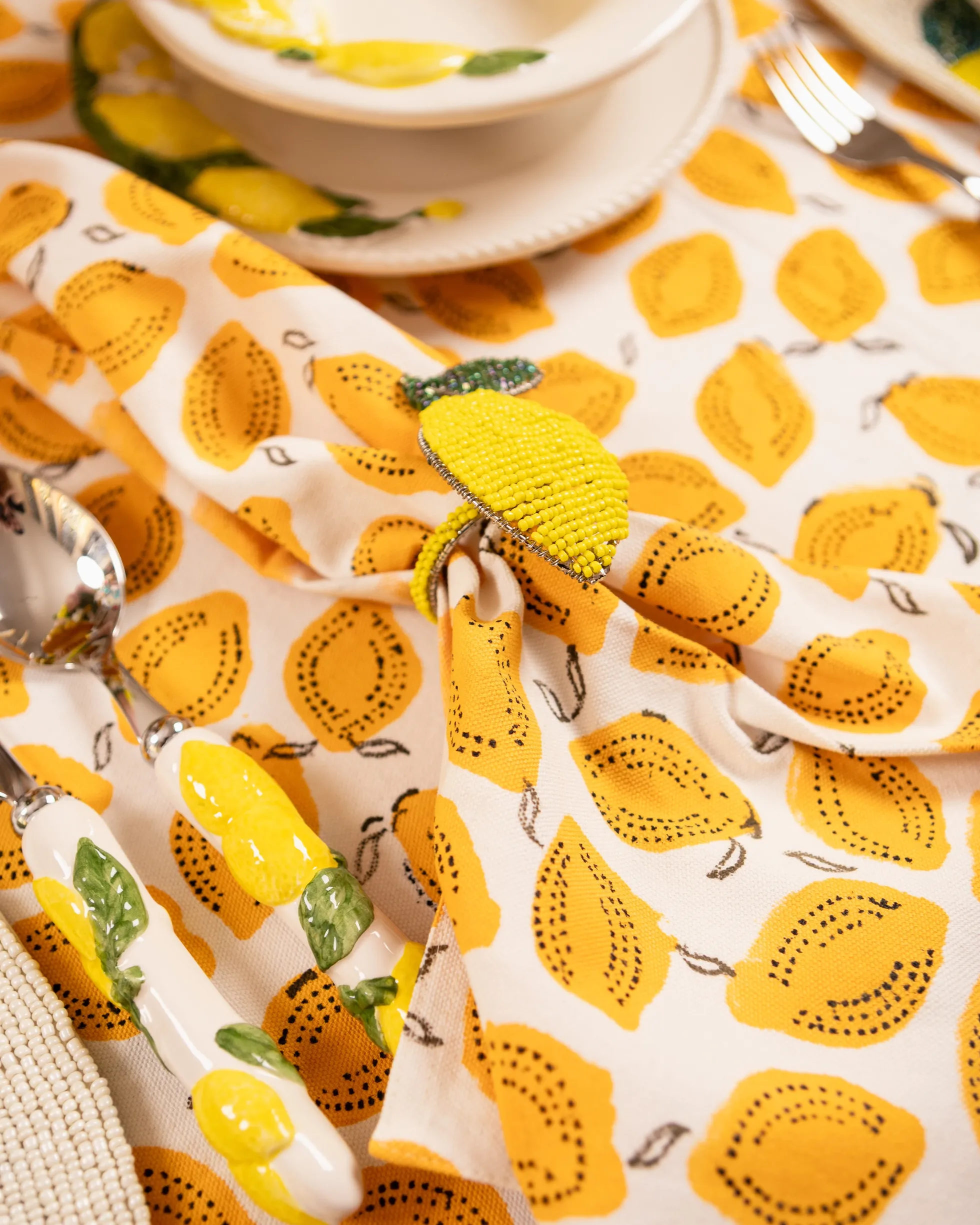 Set di 2 portatovaglioli Lemon