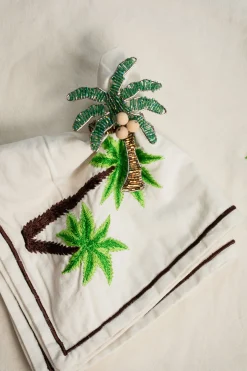 Set di 2 portatovaglioli Palm Tree