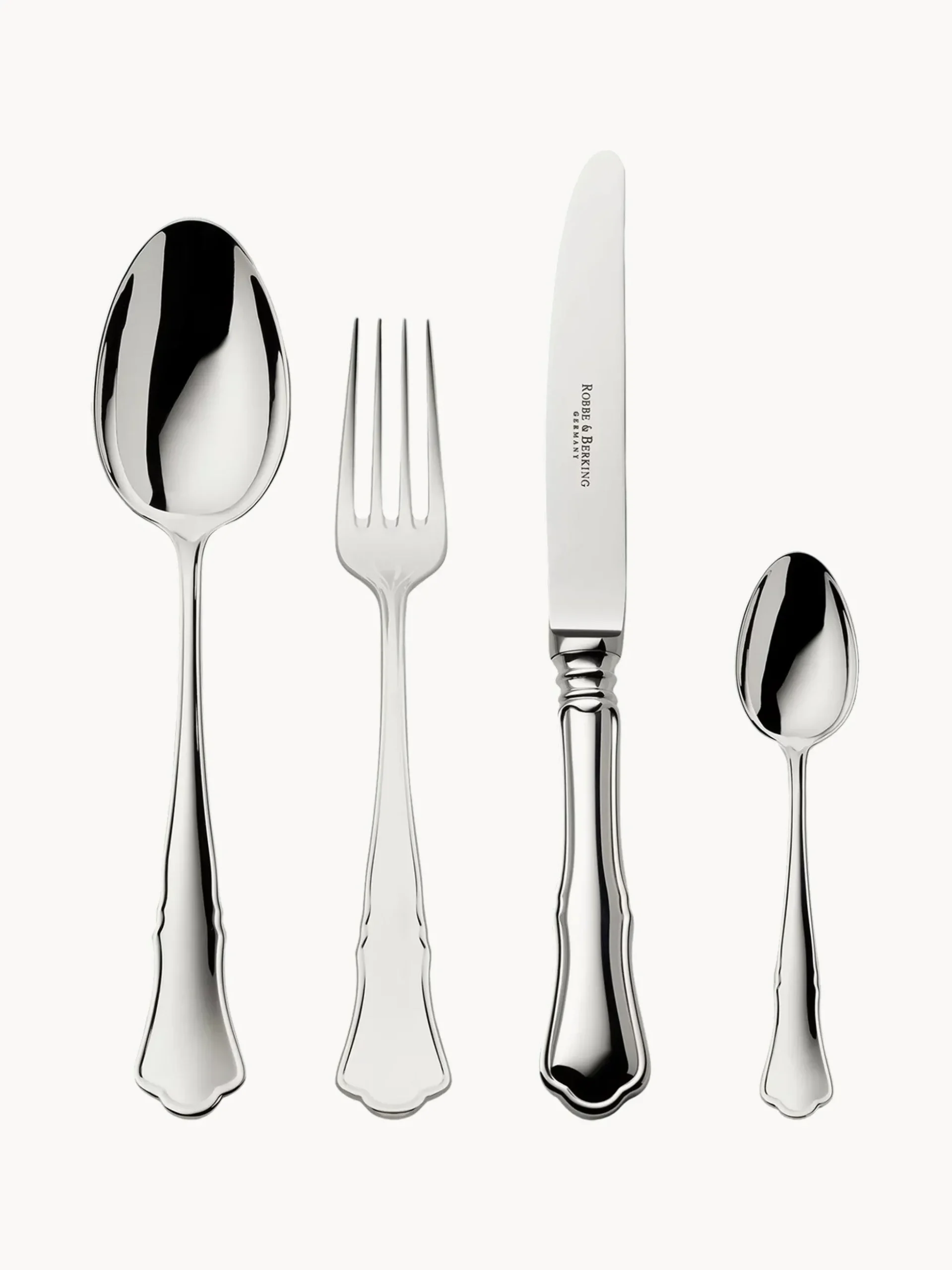 Set di 24 posate Alt-Chippendale in scatola, 6 persone