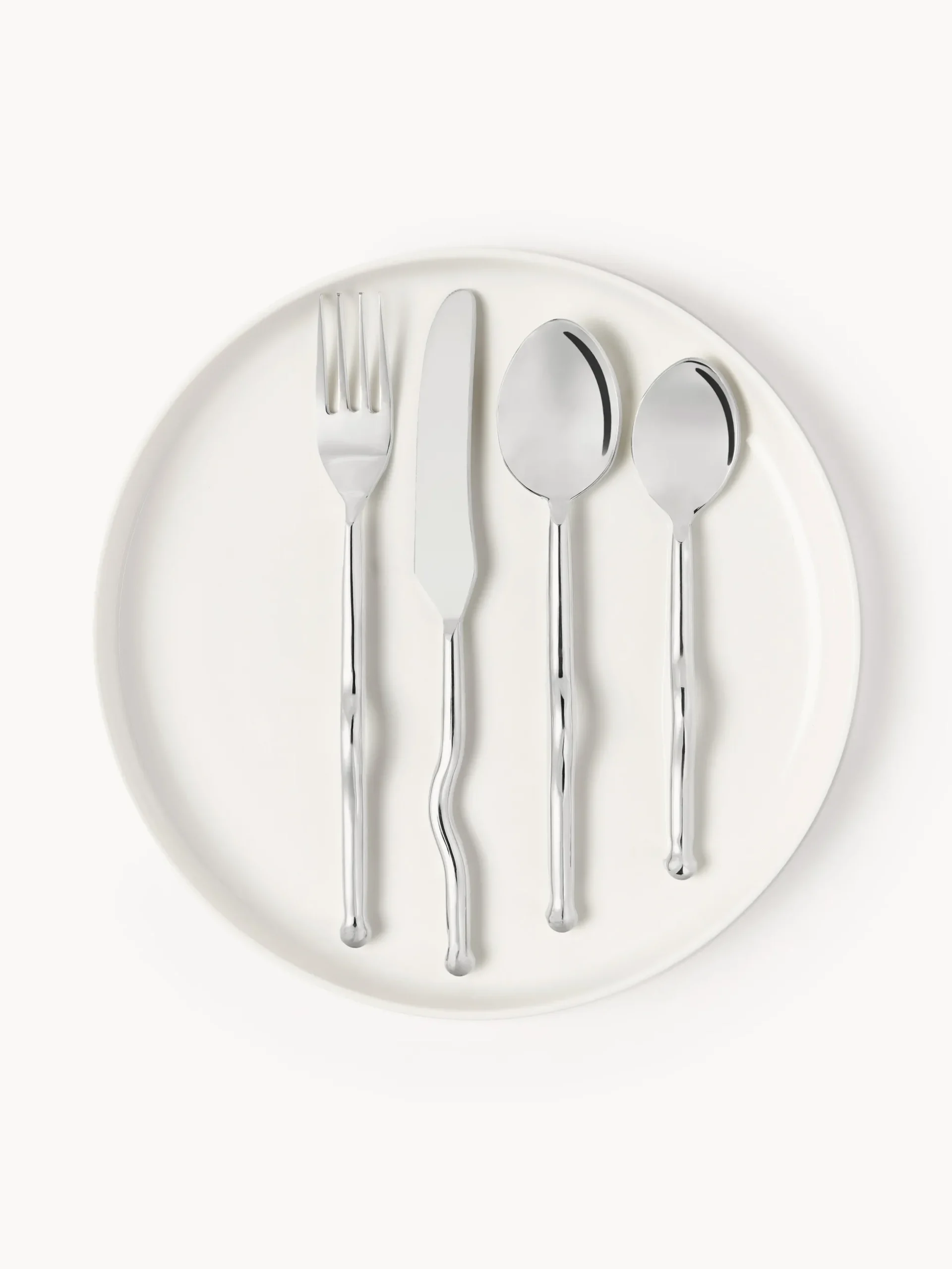 Set di 4 posate in acciaio inossidabile Juno, 1 persona