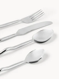 Set di 4 posate in acciaio inossidabile Juno, 1 persona