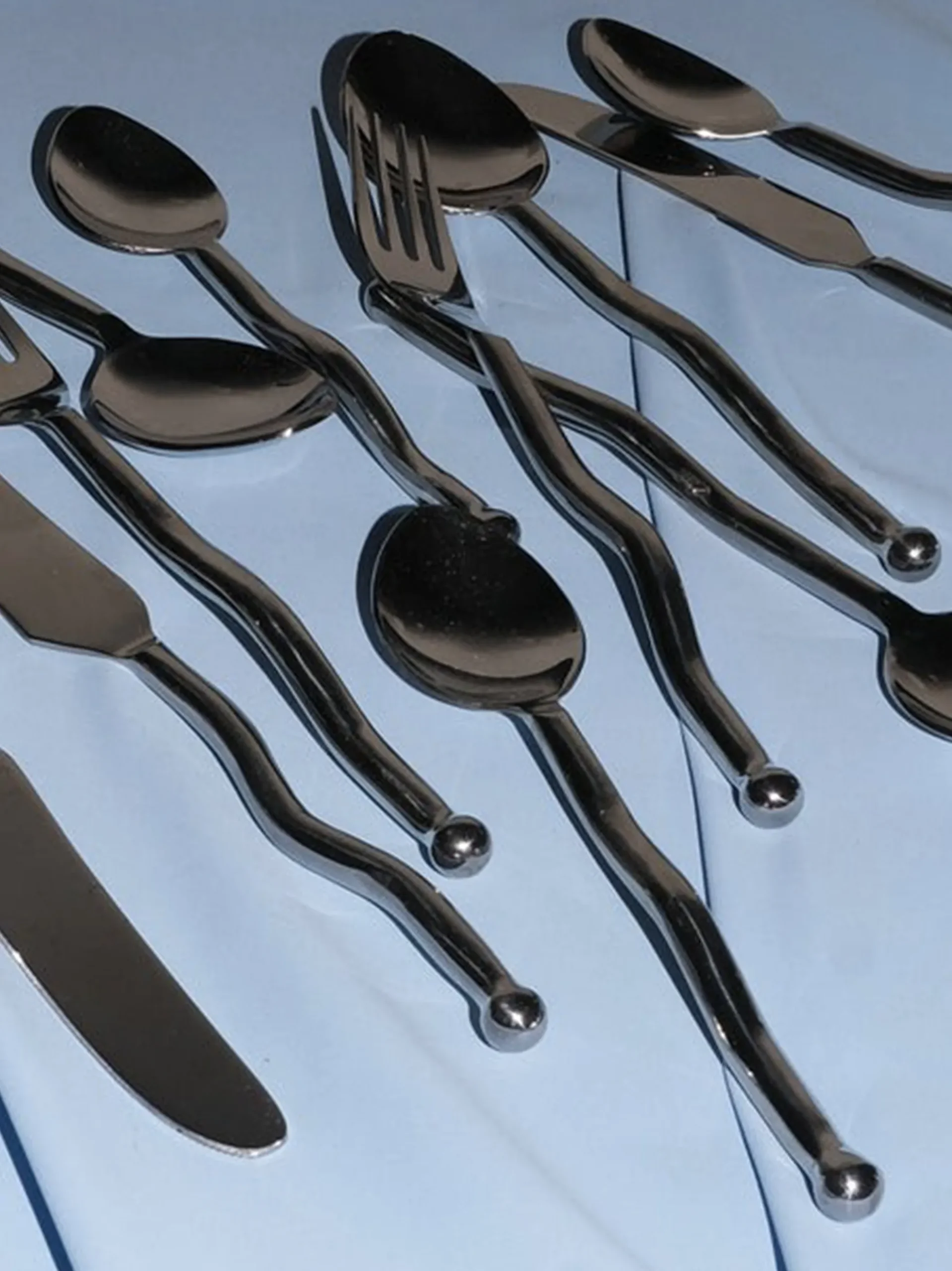 Set di 4 posate in acciaio inossidabile Juno, 1 persona