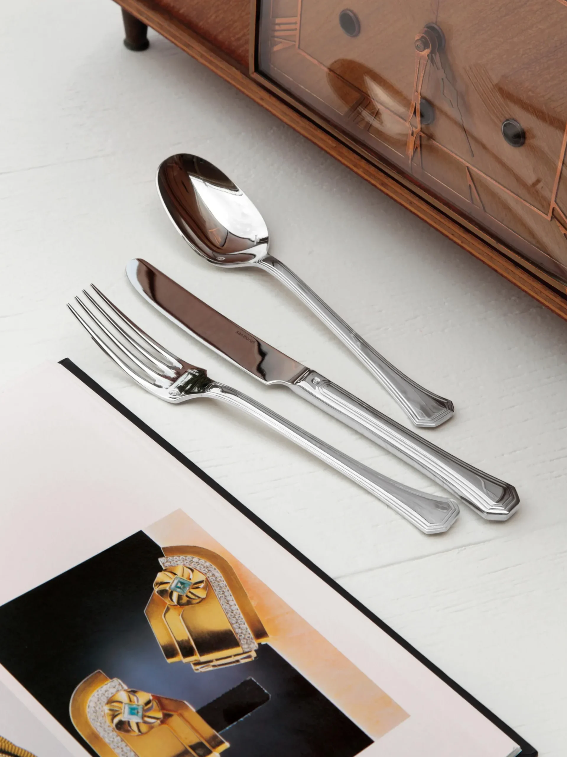 Set di 24 posate lucide Twenties, 6 persone