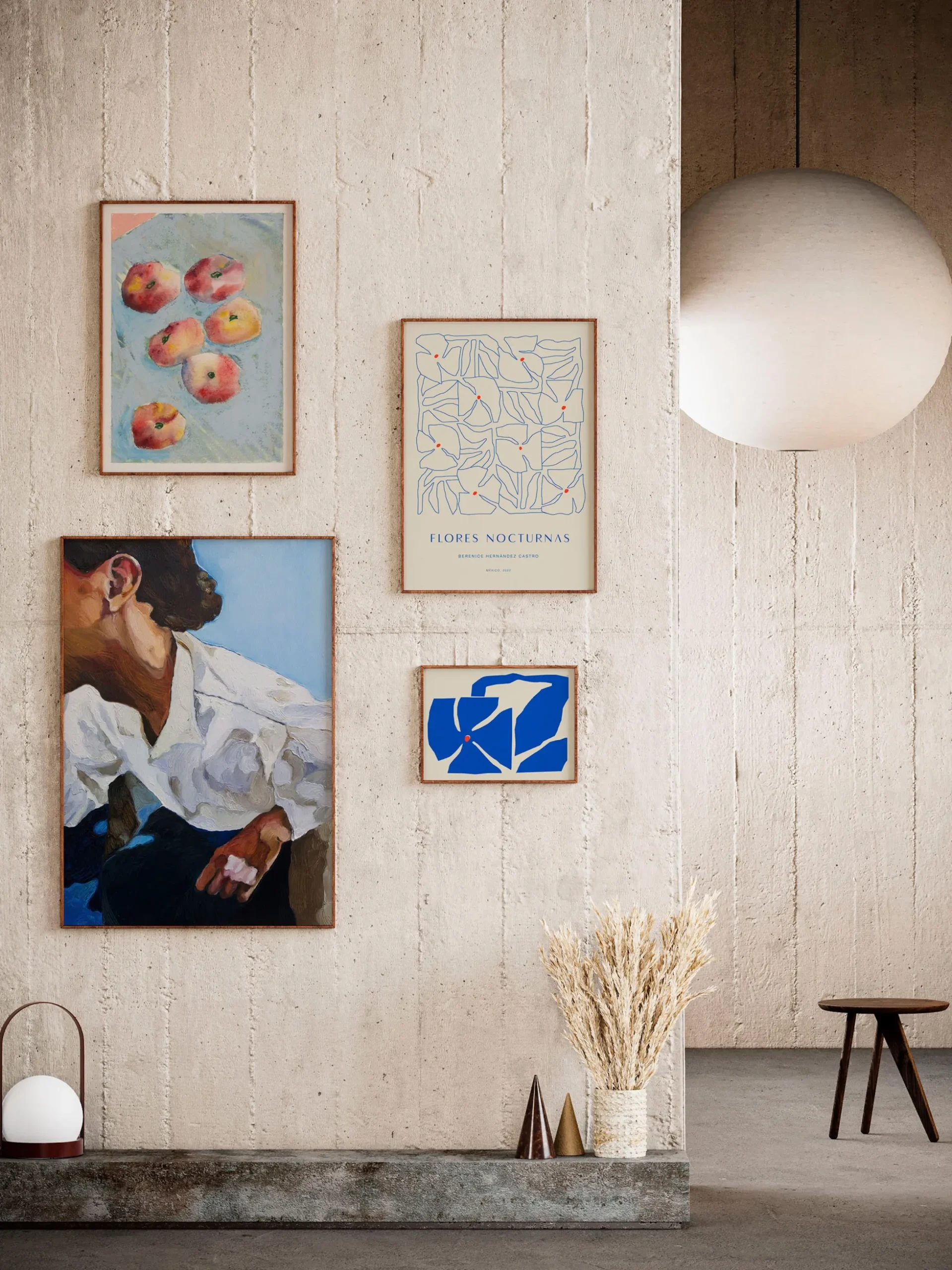Set di 4 poster con cornice Artwall No. 15