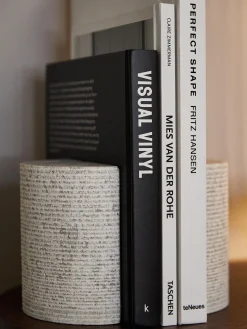 Set di 2 reggilibri in marmo Nile