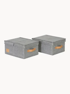 Set di 2 scatole con coperchio Premium