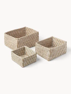 Set di 3 scatole in fibra naturale Aleya