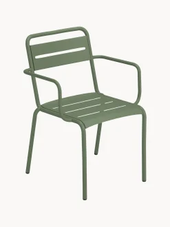 Set di 2 sedie da giardino impilabili con braccioli Star